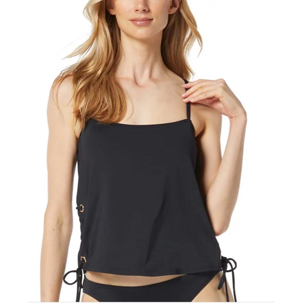 MICHAEL KORS Grommet-Detail Tankini Top XS NWT